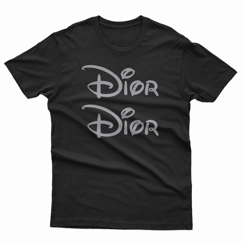 Dior X Disney Land Logo Parody T-Shirt at TeesPopular - teespopular.com