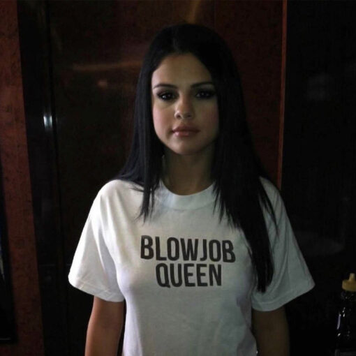 Selena Gomez Blowjob Queen T-Shirt