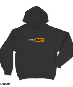 Free Hugs Pornhub Logo Parody Hoodie