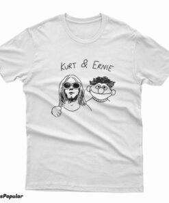 Kurt Cobain And Ernie Sesame Street T-Shirt