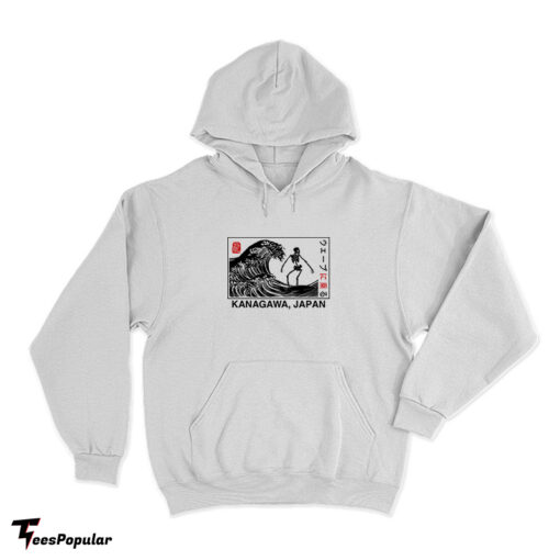 Kanagawa Wave Surfing Skeleton Hoodie