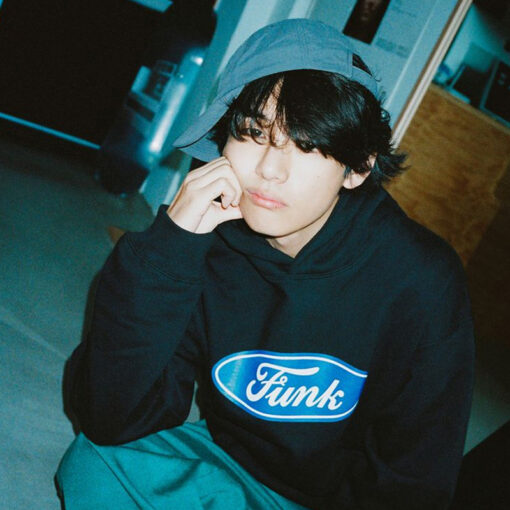 Kim Taehyung V Ford Funk Logo Parody Hoodie