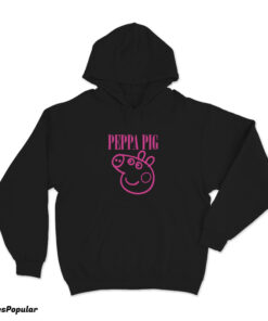 Peppa Pig Nirvana Logo Parody Hoodie