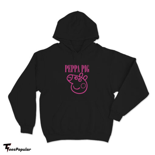 Peppa Pig Nirvana Logo Parody Hoodie