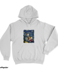 Calvin And Hobbes Van Gogh Starry Night Hoodie