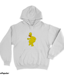 Homer Simpson Nude Funny Cartoon Hoodie