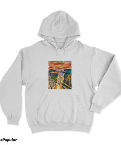 The Scream Parody Cat Hoodie