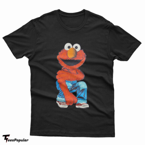 Vintage 90s Elmo Sesame Street Kurt Cobain Parody T-Shirt