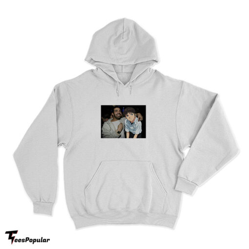 Drake Evangelion Rapper With Shinji Ikari Anime Hoodie