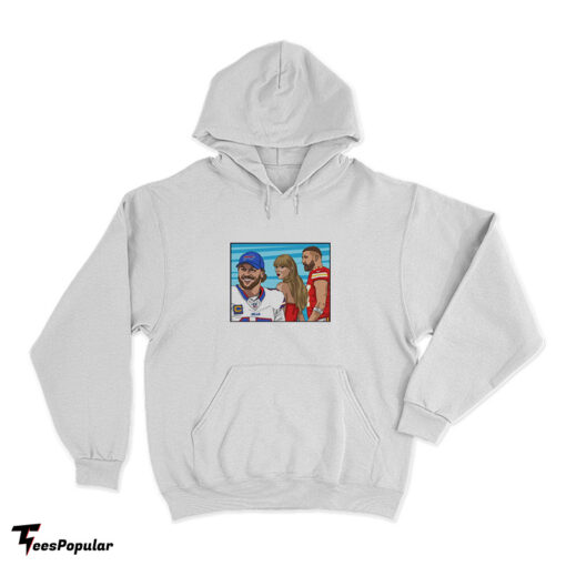 Distracted Girlfriend Taylor's Buffalo Bills And Kansas City Chiefs Travis Kelce Hoodie