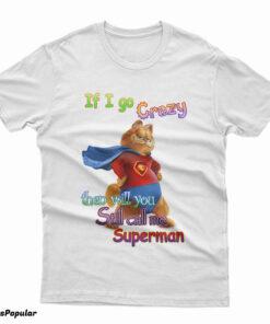 If I Go Crazy Then Will You Still Call Me Superman Garfield T-Shirt