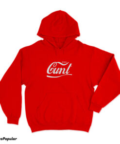 Enjoy Cunt Coca-Cola Logo Parody Hoodie