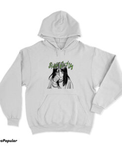 Billie Eilish Anime Portrait With Cup Hoodie