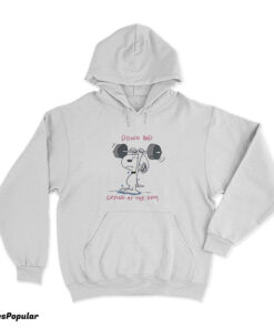 Snoopy Down Bad Crying At The Gym Hoodie