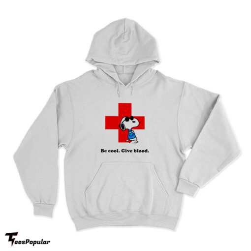 Snoopy Be Cool Give Blood Red Cross Hoodie