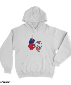 Spiderman Hello Kitty Kissing Hoodie